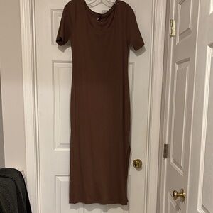 Brown Midi Dress
